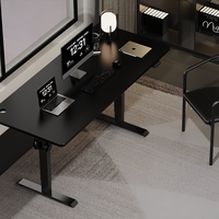 Table de bureau électrique à hauteur réglable à double moteur, 720 mm-1200 mm, capacité de charge 120 kg, en acier inoxydable moderne