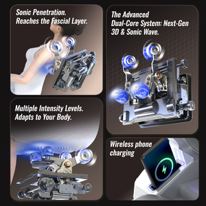 Chaise de massage sonique de luxe à écran tactile L65-YB Modèle 2026 avec technologie sonore avancée et massage corporel complet zéro gravité - Product Image 2