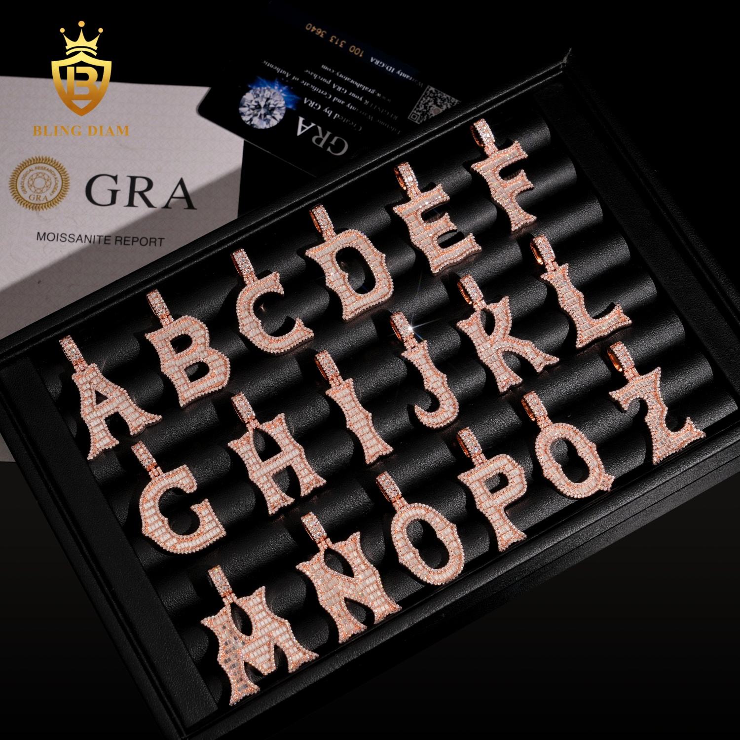 Rose Gold Color-Letter A