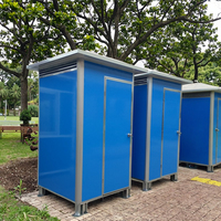 Toilettes mobiles portables personnalisées, conteneur respirant en panneaux d'acier sandwich pour les campings en plein air et l'utilisation au bureau