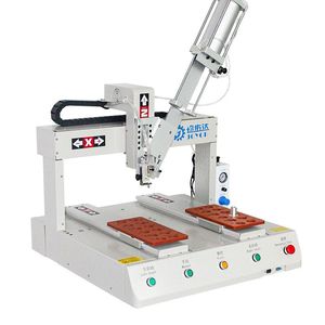 Mesin Solder Desktop Satu Kepala Dua Stasiun dengan Motor Penggerak Gir Otomatis untuk Peralatan Papan Sirkuit Solder Kawat - Product Image 1