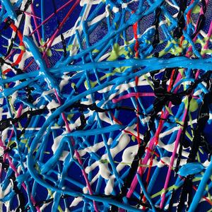 Peinture abstraite texturée moderne sur toile, entièrement faite à la main, peinte à la main, pour décoration murale de salon, grande taille - Product Image 6