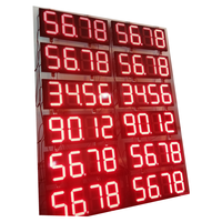 Papan Tanda Totem Pylon Iklan SPBU, Bahan Bakar Diesel, Minyak, Gas, Bensin, Layar Panel Tampilan Harga Bensin LED.