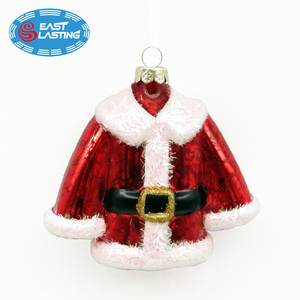 Vetro dipinto Di Natale Ornamento di Natale Appeso Figurine Di Vetro Santa Hotline per la Decorazione Il Vostro Albero di Natale - Product Image 3