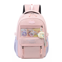 Mochila de Poliéster Ligera, Resistente al Agua, con Almacenamiento Inteligente, Diseño Simple y Moderno para Estudiantes, Viajes al Campus y Ocio