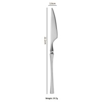 Ensemble de couverts de mariage, couteau à steak, fourchette, cuillère, acier inoxydable 304, épaissi, luxe léger, rétro, poli miroir