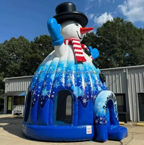 ¡Adorable gorila inflable gigante con temática de muñeco de nieve para el hogar y eventos comerciales diversión para todos! - Product Image 2