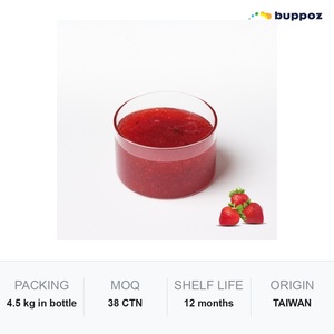 แยมสตรอว์เบอร์รี 4.5 กก. แบบขวด ฮาลาล สำหรับร้านชานมไข่มุก รับผลิตแบบ OEM - Product Image 6