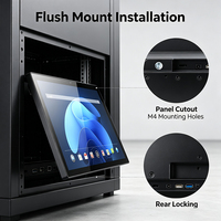 PC industriel tout-en-un avec écran tactile Android de 14 pouces, coque métallique, moniteur tactile pour kiosque, affichage POS