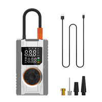 Compresseur d'air électrique portable sans fil ABS pour pneus de voiture, mini-gonfleur avec affichage numérique, lumière d'urgence et moniteur de pression des pneus