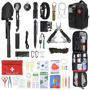 Kit de survie, équipement d'urgence pour l'extérieur avec outils de premiers soins, équipement de camping multifonction, sac en nylon 20x15x10 - Product Image 1