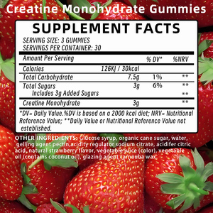 Factory Wholesales <b>Creatine</b> Monohydrate Gummies with <b>Creatine</b> Monohydrate Improve Strength & Power Enhance Brain Health - Product Image 6