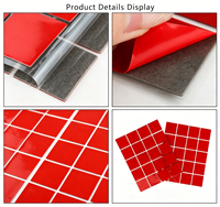 Adhésif double face en acrylique découpé à la forme, imperméable et résistant à la chaleur pour ornements de voiture, adhésif amovible puissant