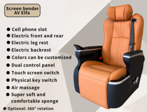 Siège de voiture de luxe <span class=keywords><strong>vip</strong></span> électrique modifié intérieur ST-AVAEFQP avec massage ventilé pour <span class=keywords><strong>vip</strong></span> van hyundai staria <span class=keywords><strong>vip</strong></span> - Product Image 4
