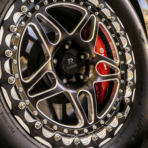 Rines Forjados de Competición con Beadlock para Carreras de Drag, Camaro, Mustang, Challenger, Nissan GT-R, Toyota Supra MK4, 15, 16, 17 Pulgadas, 5x120, 5x112 - Product Image 5