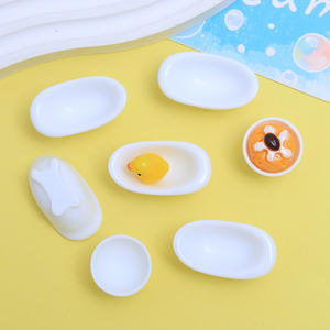 เรซิ่นงานศิลปะลายการ์ตูนอักษรภาษาอังกฤษแบบนามธรรมเพ้นท์มือ ขายส่ง อุปกรณ์ตกแต่งห้องน้ำขนาดจิ๋ว DIY สไลม์มินิ - Product Image 5