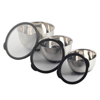 Bols à mélanger imbriqués en métal pour la cuisine, la préparation des repas, la cuisson, bols à mélanger en acier inoxydable avec couvercles