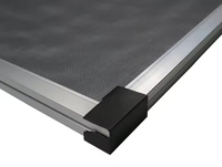 Moustiquaire de fenêtre en fibre de verre à cadre en aluminium, extensible et coulissante, directement de l'usine