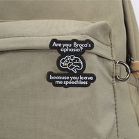 Épinglette en émail avec slogan scientifique sur le cerveau, badge métallique élégant pour accessoire vestimentaire quotidien
