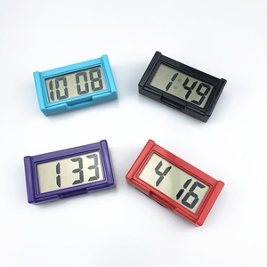 Mini horloge numérique à grand écran pour tableau de bord de voiture, horloge électronique autocollante, mini horloge pour tableau de bord de camion - Product Image 3