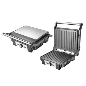 Electric Grill Panini Sandwich Maker Double Sided Heating Non Stick Stainless Steel Teppanyaki Steak Griddle 35x25x33cm - Product Image 2