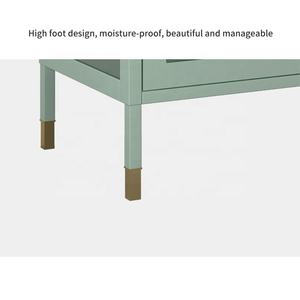 تخصيص الحديثة تصميم غرفة المعيشة أثاث غرفة نوم أثاث المطبخ الزجاج 2 خزانة لتخزين للباب الجيش الأخضر - Product Image 6