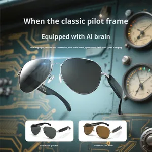 Nuovi Occhiali Smart AI 2026 con Traduzione in Tempo Reale 100+ Lingue, Chiamate Bluetooth, Musica e Audio per Viaggi e Affari F18 - Product Image 2