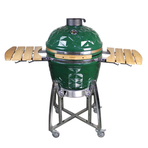 Auplex 22 pouces grand barbecue vert inhabituel Kamado Grill Barbecue charbon de bois Kamado céramique Barbecue accessoires de cuisine - Product Image 3