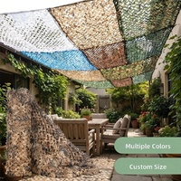 Filet de camouflage militaire 210D double couche en HDPE, taille personnalisée, résistant à l'eau et à la décoloration, pour jardin et chasse