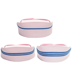 Cappello da Infermiera: Berretto Bianco e Rosa Spesso per <span class=keywords><strong>Tirocinio</strong></span>, Cappello a Coda di Rondine Sottile e Resistente per Infermiere - Product Image 5