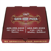 Cajas de Pizza Corrugadas de Grado Alimenticio, Reciclables y Ecológicas, Impresas con Logotipo Personalizado