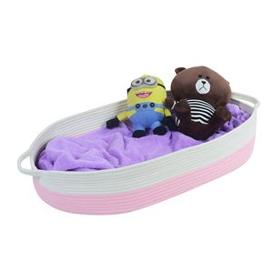 Panier à langer pour bébé avec 3 ensembles de rangement pour couches, matelas imperméable, corde en coton biologique avec coussin en mousse épaisse amovible - Product Image 6