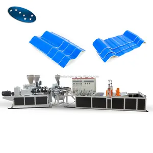 pvc asa roof tile plastic extrusion machine PMMA PVC roof tile making plant