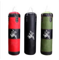 Sacs de frappe lourds réglables en PU de 60 à 150 cm pour l'entraînement de boxe, le taekwondo, le sanda et le fitness, sacs de sable suspendus personnalisables