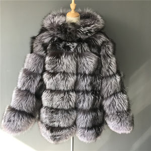 Супер теплые мужские зимние пальто 2020, Мужская Меховая куртка с длинным капюшоном на заказ, мужское зимнее пальто из натурального Лисьего меха - Product Image 3