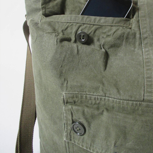 Bolso de lona de 16oz para mujer, bolsa de mano de lona de diseño grande a la moda para mujer, de algodón/personalizado BSCI lavado camuflaje manejado - Product Image 4