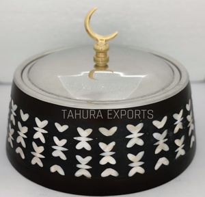 Cazuela de metal hecha a mano para servir en fiestas, calentador de alimentos, olla caliente, cazuela para uso en bodas y hoteles con olla para fregona - Product Image 2
