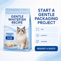 Sac d'alimentation pour animaux de compagnie en PET+Aluminium+PE de qualité alimentaire, impression numérique, livraison rapide, bec verseur, thermoscellable, logo personnalisé, emballage alimentaire pour animaux de compagnie refermable