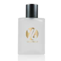 Logo personnalisé au prix de gros bouteille de parfum vide en verre carré dépoli de qualité supérieure 30ml 50ml 100ml vaporisateur de luxe avec boîte