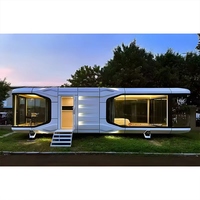 Maison capsule de luxe en acier durable, prête pour la maison intelligente, pour usage commercial ou résidentiel