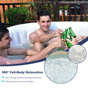 Chine bain à remous gonflable spa 6 personnes masseur contrôle intelligent plateau de table baignoire jacuzy bain à remous spa - Product Image 6