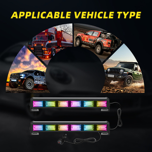 Nouvelle barre lumineuse LED longue, lumière d'avertissement RGB clignotante, <span class=keywords><strong>bande</strong></span> lumineuse d'avertissement <span class=keywords><strong>pour</strong></span> voiture, aimant, toit <span class=keywords><strong>de</strong></span> camion tout-terrain, <span class=keywords><strong>bande</strong></span> lumineuse d'urgence clignotante - Product Image 6
