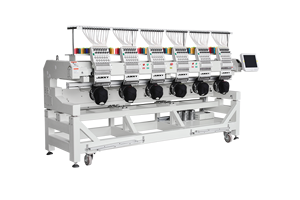 Machine à broder informatisée à 6 têtes de haute qualité 1206 pour broderie plate sur tissu et casquettes - Product Image 3