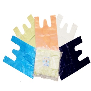 Eco-friendly Plastic Shopping Vest <b>Bag</b> PE Biodegradable Black Plastic T-shirt <b>Bag</b> t Shirt Plastic Carry <b>Bags</b> on Roll - Product Image 5