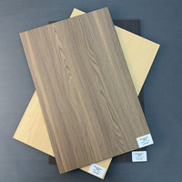 Panneau mural en mélamine grain de bois, épaisseur 5-25 mm, coloré, panneau de placage SynMelamine