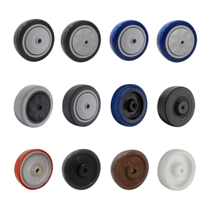 Roue de <span class=keywords><strong>chariot</strong></span> industrielle de haute qualité de 100mm, roulette médicale en PU de <span class=keywords><strong>4</strong></span> pouces pour équipement mobile - Product Image 5