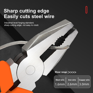 Wholesale Cr-V Steel Hand Pliers 6/8"Linesman Pliers Needle <b>Nose</b> Pliers Diagonal Cut Pliers Multi Purpose Electrician Pliers Kit - Product Image 4