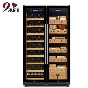 Humidor de Cigarros y Enfriador de Vino Jiufu con Compresor Grande, Doble Puerta, Puerta de Vidrio, Sin Escarcha, de Lado a Lado - Product Image 2