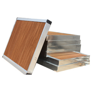 Coussin de refroidissement par évaporation pour tour de refroidissement, cage à poulets avec ventilateur d'évacuation, système de serre en PVC pour porcherie - Product Image 1