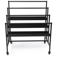 JH-Mech Support de rangement pour impression Affichage du navigateur Support pour illustration de magasin Support de séchage horizontal en métal pliable simple Art